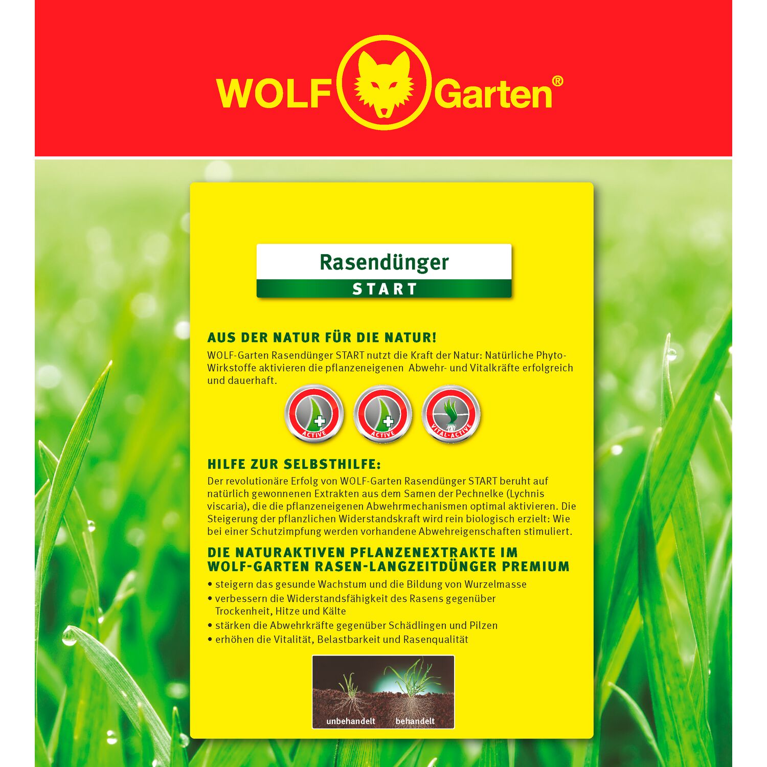 WOLF-Garten Lawn Fertilizer "Start"" LH 240 paper bin left side view"